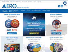 Tablet Screenshot of aerobowls.com